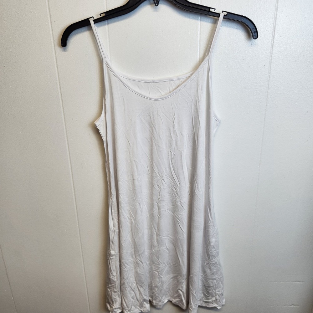 Tempt Me Dress Womens Medium Spaghetti Strap Sleeveless Beach Cover Up Pockets